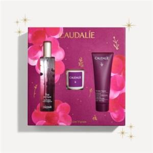 Caudalie Cofanetto Thé des Vignes - Acqua Profumata 50 ml, Candela 35 g e Gel Doccia 50 ml - Edizione Natale 2025