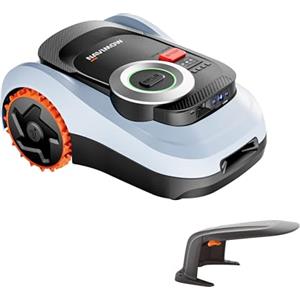 NAVIMOW Segway Navimow i208 LiDAR Robot Tagliaerba Senza Filo Perimetrale Kit con Garage M, Sistema LiDAR e Sistema a Doppia Visione, Mappatura Automatica, Ruote Fuoristrada, 800 m² (Spedito separatamente)
