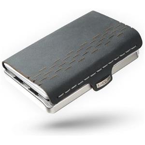 I-CLIP MAX Acciaio inox satinato Race - Portafoglio - Slim wallet con spazio per 14 carte banconote fino a 30 banconote - Portafoglio leggero e flessibile