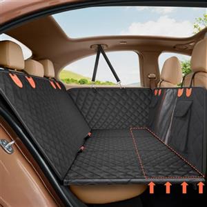 Gimars Aggiornamento 157*132cm Estensore Fondo Rigido Coprisedile Auto per Cani Supporto 181kg, Impermeabile Antiscivolo Telo Auto per Cani, Telo Macchina Finestre a Rete Cinture Sicurezza, SUV Camion
