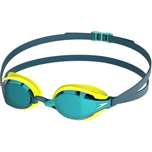 Speedo Fastskin Speedsocket 2 Mirror Occhialini per Unisex Adulto, Hyper Yellow/Cobalt/Emerald, One Size