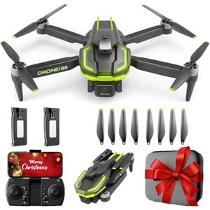 Rolytoy Vraijouet Drone con Telecamera 4K per Bambini e Adulti, Mini FPV Droni con Motore Brushless/40min di Volo/Avvio One-Key/Controllo Gesto, Giocattoli Regalo per Bambini compleanni Natale, Meno di 249g (Black)