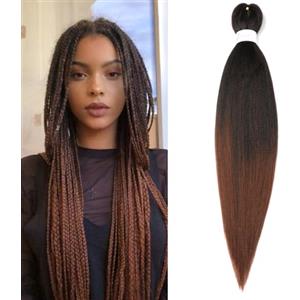 ShowJarlly Extension Per Treccine Africane 30 Pollici Capelli Per Treccine Africane 1 Pack Extension Treccine Africane Yaki Texture Treccine Africane Extensions Braiding Hair 1B/30#