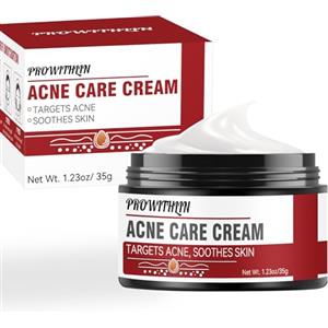 prowithlin Crema Brufoli Viso 35g - Crema Acne Potentissima, Cura per Brufoli e Imperfezioni, Riduce Subito Acne e Brufoli, Adatta a Tutti i Tipi di Pelle e Età, Soluzione Efficace per la Pelle con Acne