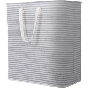 Lifewit Cesto Portabiancheria, Grande Cesta Portabiancheria Pieghevole con Manici Allungati, Portabiancheria Sporca, Laundry Basket per Vestiti, Asciugamani, Coperte, Grigio, 100 L