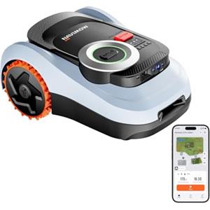 NAVIMOW Segway Navimow i215 LiDAR Robot Tagliaerba Senza Filo Perimetrale per 1500m², Ruote Fuoristrada per Pendenze del 45%, Sistema LiDAR e Sistema a Doppia Visione, Mappatura Automatica con 1 Tocco