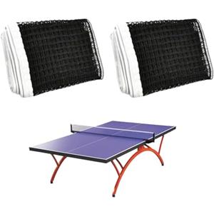 ZHYUAN 2 pezzi,180 cm x 15 cm Reti Da Ping Pong,poliestere-cotone nero,Rete per Tavolo da Ping-Pong,Rete Ping Pong Ricambio,Rete Tavolo Ping Pong,Rete Da Ping Pong Portatile,Professionale Rete da Ping Pong