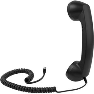 Generico Cornetta telefonica retrò - Cellulare stile telefono | Ricevitore telefonico retrò vintage con microfono, cornetta con connessione USB dal design classico per scrivania, cucina, comodino, soggiorno,