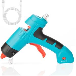 VINATO Pistola Colla a Caldo Senza Fili, Pistola a Caldo Ricaricabile USB Compatto e Leggero per Fai da Te e Riparazioni Domestiche