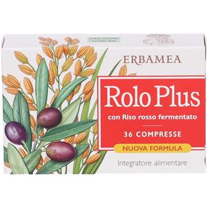 Erbamea Rolo Plus - Integratore per il Metabolismo dei Lipidi con Riso Rosso Fermentato e Antiossidanti - 36 Compresse
