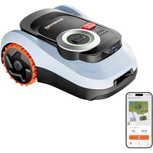 NAVIMOW Segway Navimow i220 LiDAR Robot Tagliaerba Senza Filo Perimetrale per 2000m², Ruote Fuoristrada per Pendenze del 45%, Sistema LiDAR e Sistema a Doppia Visione, Mappatura Automatica con 1 Tocco