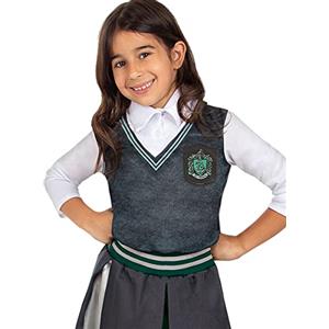 Funidelia | Maglietta Serpeverde - Harry Potter per bambina Hogwarts, Maghi - Costume per bambini e accessori per Feste, Carnevale e Halloween - Taglia 5-6 anni - Grigio/Argentato
