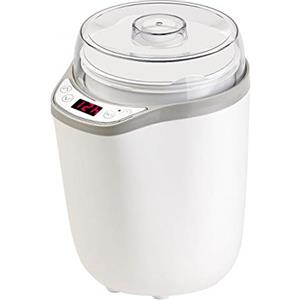 Rosenstein & Söhne Yoghurt Makers - macchina per: Yogurt Maker, per yogurt greco, yogurt naturale e molto altro., 2 contenitori con volume di 1,6 e 1,8 litri, 6 programmi automatici (yogurtiera)