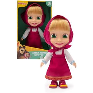 Giochi Preziosi Bambola Masha 23 cm - Personaggio Iconico della Serie Masha e Orso con Vestito Estivo e Foulard