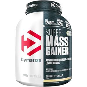 Dymatize Super Mass Gainer Gourmet Vanilla 2943g - Weight-Gainer Polvere + Carboidrati, Creapure Creatina, BCAA, Caseina
