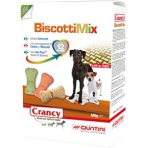 Giuntini Crancy Biscotti Mix 500g Mangime complementare per cani di tutte le taglie