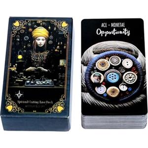 Dmuzsoih Set di carte dei tarocchi per principianti | Gioco portatile e divertente per attività di gruppo | Gioco di carte dei tarocchi per la famiglia,Per adolescenti moglie marito figlia uomini