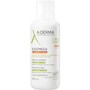 A-Derma Exomega Control Balsamo Emolliente 400 ml - Lenitivo Anti-Prurito per Pelle Secca e Atopica