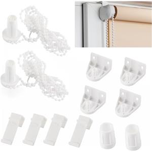 Nokwocy Set di 2 supporti per tapparelle da 17 mm - Ricambi per finestre, set di supporti per tende oscuranti, tenda a rullo per esterno, veneziane da esterno