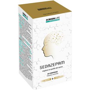 SCREEN ITALIA Srl Sedazepam 60 Capsule - Integratore per il Sonno con Valeriana ed Escolzia