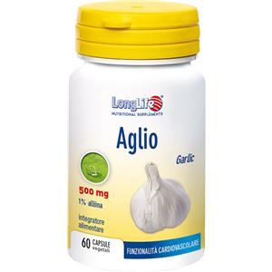 LongLife Aglio 500 mg - Integratore Vegetale per Cuore e Pressione - 60 Capsule