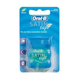 Oral-B Satin Tape Filo Interdentale 25 Metri - Filo Setoso per Pulizia Profonda e Freschezza alla Menta
