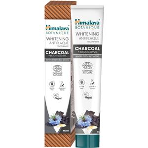Himalaya Botanique Dentifricio Sbiancante Antiplacca con Carbone e Olio di Semi Neri - 75 ml