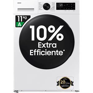SAMSUNG WD11DG5B15BEET LAVASCIUGA, Caricamento frontale, capacità lavaggio 11 kg, asciugatura 6 17 programmi, Profondità 60 cm, Bianco, Classe A