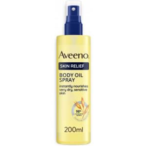 Aveeno Skin Relief Olio Corpo 200 ml - Idratante e Lenitivo per Pelle Secca e Sensibile con Avena Colloidale