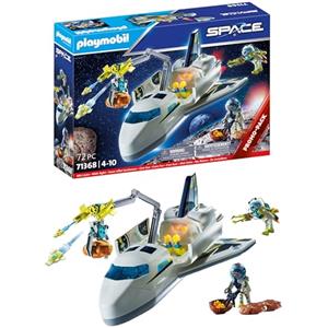 Playmobil Space Shuttle Spaziale 71368 - Giocattolo con Effetti di Luce, Multicolore, per Bambini dai 4 Anni