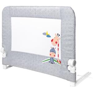Interbaby Sponda Letto Bambini Anticaduta Alta Pieghevole 90 cm Gr. Giraffa | Barriera con rete traspirante, si fissa sotto il materasso. Sfoderabile e lavabile. Matrimoniale e singolo, 18 mesi-5 anni