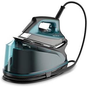 Rowenta DG7623 Compact Steam Pro, Ferro da Stiro con Caldaia, Pressione Fino a 6.3 Bar, Getto di Vapore Potente, 1.1 Litri, Tecnologia Eco Intelligence, Igienizzante, Verde Acqua