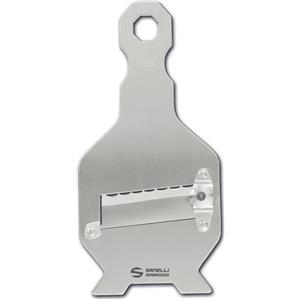 Ambrogio Sanelli Affettatartufi Inox con Lama Ondulata - Regolatore di Qualità per Tagli Precisi, 20.5x9.0x2.0 cm