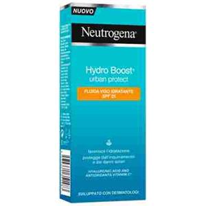 Neutrogena Fluido Viso Idratante SPF 25 - Protezione UV e Inquinamento, 50 ml