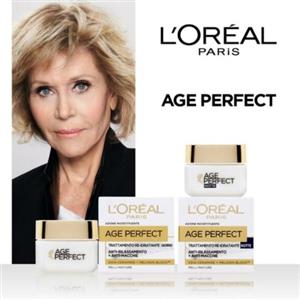 L'Oréal Paris Age Perfect Crema Viso Giorno Re-idratante 50 ml - Anti-rilassamento e Anti-macchie per Pelli Mature