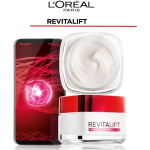 L'Oréal Paris Revitalift Crema Viso Giorno Antietà con Probiotico 50ml - Rassodante e Idratante, Fragrance Free, Ideale per Pelli Sensibili