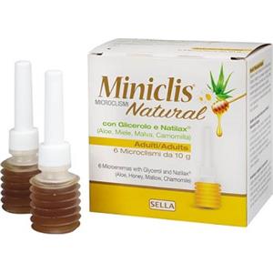 SELLA Srl Miniclis Natural Adulti 6 Pezzi - Evacuante Lassativo