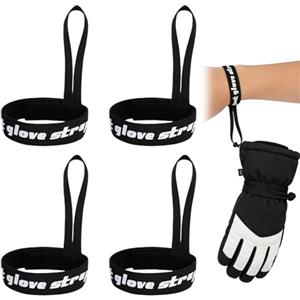 VTYTZZ Guinzaglio per guanti da sci, 4 pezzi, per guanti, per lo snowboard, per lo sci, per gli sport all'aria aperta, per lo sport all'aria aperta