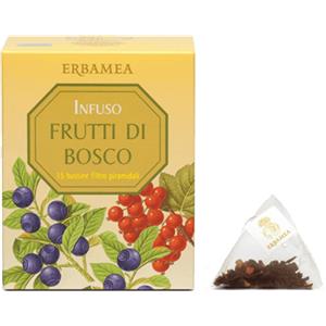 Erbamea Infuso Frutti di Bosco - 15 bustine filtro piramidale con Mirtillo, Ribes e bacche di Sambuco