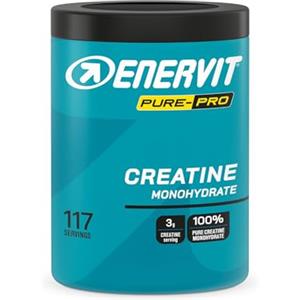Enervit Pure-Pro Creatine, Creatina Monoidrata in Polvere, Gusto Anguria,Ideale per sforzi e Workout ad Alta Intensità, Vegan, Barattolo da 400g