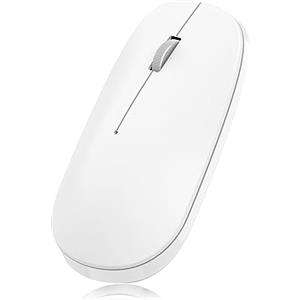 OMOTON Mouse Bluetooth per Mac OS, Wireless, Compatibile con MacBook air/pro, iMac, ipad, Computer, Laptop, PC, Notebook, Windows, Linux e Android (Bianco)