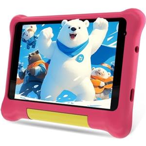 Yicty Tablet per bambini da 7 pollici, 32 GB, Android Quad Core, 2500 mAh, con custodia | Controllo genitori | Wi-Fi | Istruzione | Intrattenimento (Rosa)