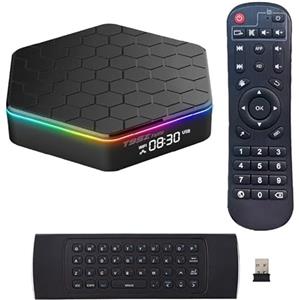 X88 Android 12.0 TV Box, T95Z Plus con mini tastiera wireless da 2.4 GHZ, 4 GB di RAM 32 GB ROM H618 Quad-Core WiFi6 Dual 2.4G/5.8 GHZ BT5.0 4K 6K HDR10+ Ultra HD Smart Home Player