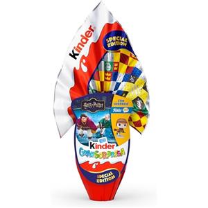 Ferrero Kinder GranSorpresa Maxi Harry Potter, Uovo di Pasqua Kinder 2026 di Finissimo Cioccolato al Latte con Sorpresa Funko Pop Harry Potter, 220 g
