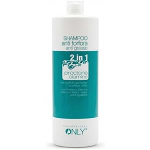 only professional Shampoo Professionale Antiforfora e Anti-Grasso 2 in 1 | 1000ml Extra Large | Capelli Freschi e Senza Forfora a Lungo