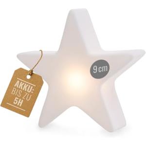 8 seasons Design Stella Lampada da tavolo Shining Star Micro XS - Lampada decorativa a LED da 9 cm con batteria e USB-C - ricaricabile e suggestiva - ideale per Natale e inverno (interno)