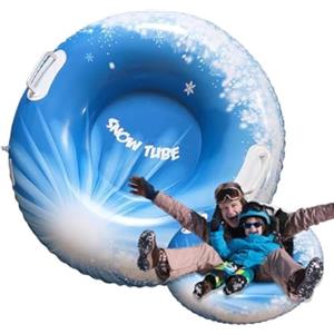 Generico Slitta Da Neve Resistente Con Maniglie, Gommoni Da Neve Gonfiabili Per Bambini E Adulti, Giochi All'aperto Per Slittino Invernale, Pattinaggio, Sci E Sabbia