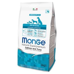 MONGE & C. Monge All Breeds Hypoallergenic Salmone E Tonno Crocchette Cani Adulti - 12kg