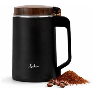 JATA JEML1820 - Macinino elettrico 300 W per caffè e spezie, capacità 150 g, lame in acciaio inox, macinazione rapida e uniforme, coperchio sicurezza, contenitore in acciaio