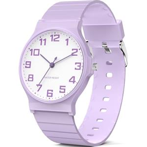 TENOCK Orologio analogico per bambini, impermeabile fino a 30 m, orologio sportivo con quadrante sottile, cinturino morbido, facile da leggere, per ragazzi e ragazze dai 5 ai 28 anni, regalo di compleanno